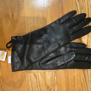 Black Leather Gloves